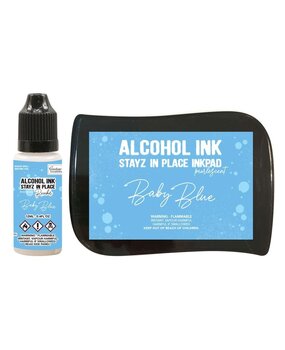 Couture Creations Stayz in Place Alcohol Ink Pearlescent Baby Blue Pad+Reinker (CO728188) (OUTLET) Couture Creations Stayz in Place Alcohol Ink Pearlescent Baby Blue Pad+Reinker (CO728188) (OUTLET)