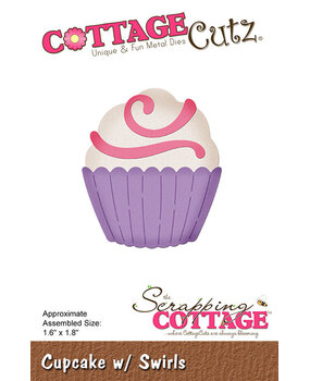Cottage Cutz Cupcake w/ Swirls (CC-1015) (OUTLET)