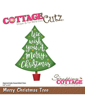 Cottage Cutz Merry Christmas Tree (CC-1083) (OUTLET)