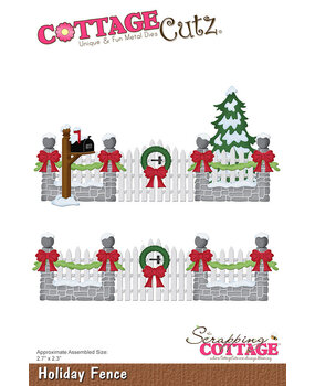 Cottage Cutz Holiday Fence (CC-1094) (OUTLET)