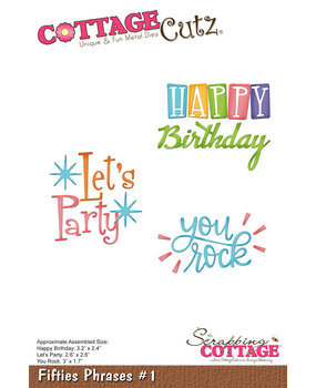 Cottage Cutz Fifties Phrases #1 (CC-1150) (OUTLET)