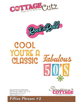 Cottage Cutz Fifties Phrases #2 (CC-1151) (OUTLET)
