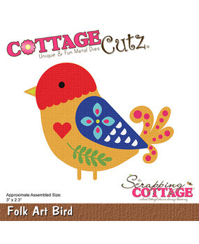 Cottage Cutz Folk Art Bird (CC-1189) (OUTLET)