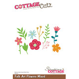Cottage Cutz Folk Art Flowers Mixed (CC-1196) (OUTLET)