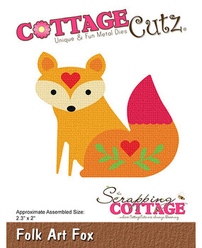 Cottage Cutz Folk Art Fox (CC-1197) (OUTLET)