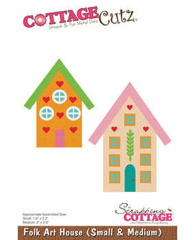 Cottage Cutz Folk Art House (Small & Medium) (CC-1201) (OUTLET)