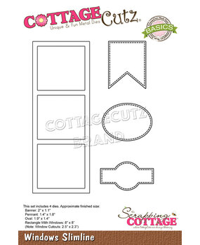 Cottage Cutz Windows Slimline (CCB-085) (OUTLET) Cottage Cutz Windows Slimline (CCB-085) (OUTLET)