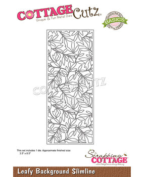 Cottage Cutz Leafy Background Slimline (CCB-094) (OUTLET) Cottage Cutz Leafy Background Slimline (CCB-094) (OUTLET)