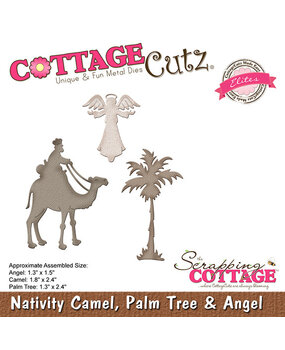Cottage Cutz Nativity Camel, Palm Tree & Angel (CCE-602) (OUTLET) Cottage Cutz Nativity Camel, Palm Tree & Angel (CCE-602) (OUTLET)