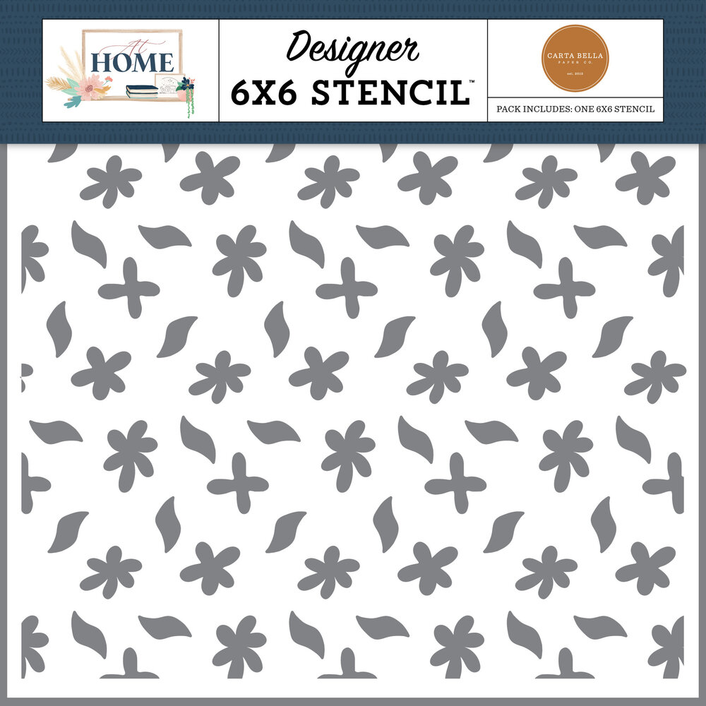 Carta Bella Feeling Of Home Flower Stencil (CBAH339034) (OUTLET) Carta Bella Feeling Of Home Flower Stencil (CBAH339034) (OUTLET)