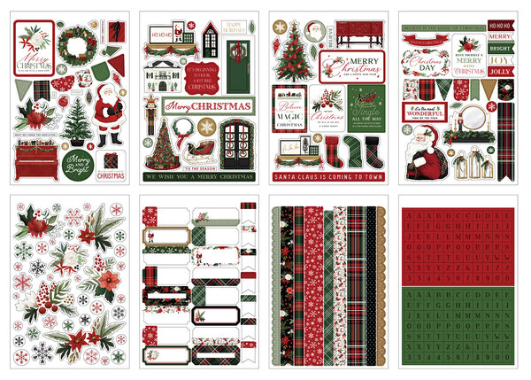 Carta Bella A Wonderful Christmas Sticker Book (CBAWC328029) (OUTLET)