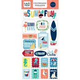 Carta Bella Beach Party Chipboard Phrases (CBBE149022) (OUTLET)