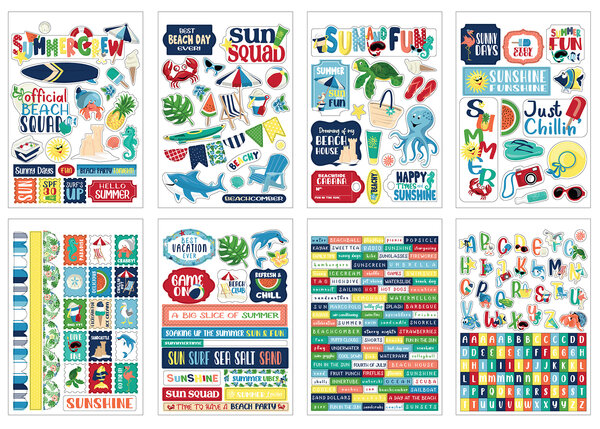 Carta Bella Beach Party Sticker Book (CBBE149029) (OUTLET)