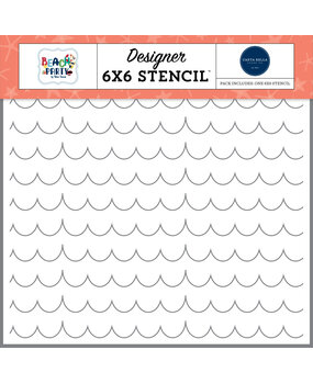 Carta Bella Summer Scallops Stencil (CBBE149033) (OUTLET) Carta Bella Summer Scallops Stencil (CBBE149033) (OUTLET)
