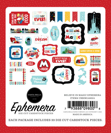 Carta Bella Believe In Magic Ephemera (CBBIM148024) (OUTLET)