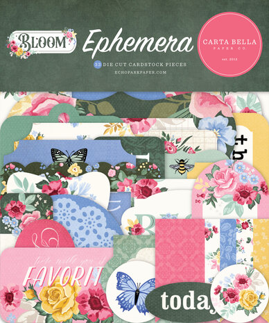 Carta Bella Bloom Ephemera (CBBL366024) (OUTLET)