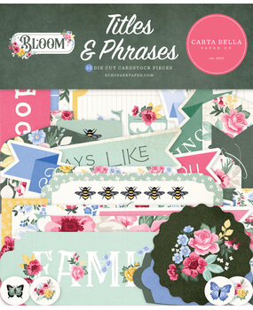 Carta Bella Bloom Titles & Phrases (CBBL366032) (OUTLET) Carta Bella Bloom Titles & Phrases (CBBL366032) (OUTLET)