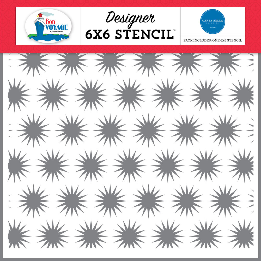 Carta Bella Sunny Bursts Stencil (CBBV161036) (OUTLET) Carta Bella Sunny Bursts Stencil (CBBV161036) (OUTLET)