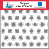 Carta Bella Sunny Bursts Stencil (CBBV161036) (OUTLET)