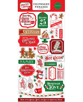Carta Bella Christmas Cheer 6x13 Inch Chipboard Phrases (CBCHR141022) (OUTLET) Carta Bella Christmas Cheer 6x13 Inch Chipboard Phrases (CBCHR141022) (OUTLET)