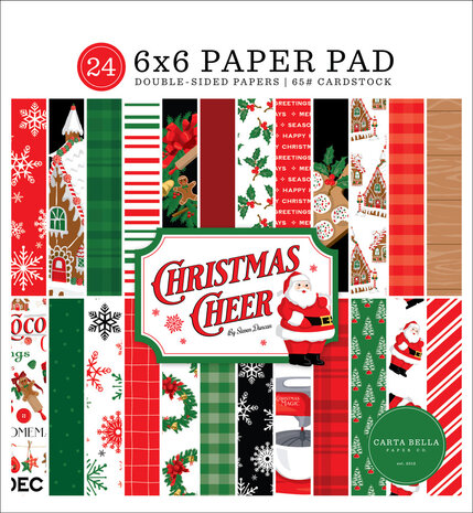Carta Bella Christmas Cheer 6x6 Inch Paper Pad (CBCHR141023) (OUTLET) Carta Bella Christmas Cheer 6x6 Inch Paper Pad (CBCHR141023) (OUTLET)
