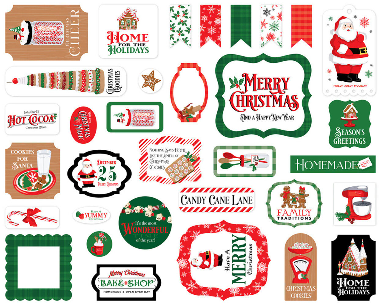 Carta Bella Christmas Cheer Ephemera (CBCHR141024) (OUTLET) Carta Bella Christmas Cheer Ephemera (CBCHR141024) (OUTLET)