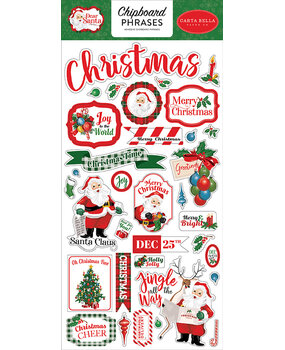 Carta Bella Dear Santa 6x13 Inch Chipboard Phrases (CBDE125022) (OUTLET) Carta Bella Dear Santa 6x13 Inch Chipboard Phrases (CBDE125022) (OUTLET)