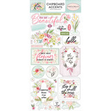 Carta Bella Flora No.3 6x13 Inch Chipboard Accents (CBF117021) (OUTLET)