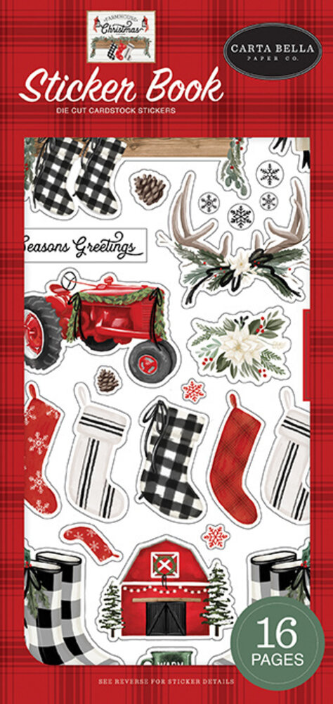 Carta Bella Farmhouse Christmas Sticker Book (CBFAC123029) (OUTLET)