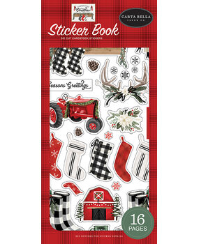 Carta Bella Farmhouse Christmas Sticker Book (CBFAC123029) (OUTLET) Carta Bella Farmhouse Christmas Sticker Book (CBFAC123029) (OUTLET)