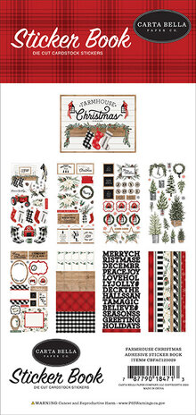 Carta Bella Farmhouse Christmas Sticker Book (CBFAC123029) (OUTLET)