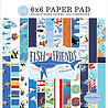 Carta Bella Fish Are Friends 6x6 Inch Paper Pad (CBFAF111023) (OUTLET)