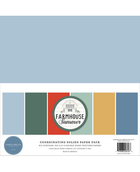 Carta Bella Farmhouse Summer 12x12 Inch Coordinating Solids Paper Pack (CBFAS150015) (OUTLET) Carta Bella Farmhouse Summer 12x12 Inch Coordinating Solids Paper Pack (CBFAS150015) (OUTLET)