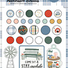 Carta Bella Farmhouse Summer Adhesive Brads (CBFAS150020) (OUTLET)