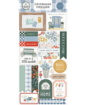 Carta Bella Farmhouse Summer Chipboard Phrases (CBFAS150022) (OUTLET) Carta Bella Farmhouse Summer Chipboard Phrases (CBFAS150022) (OUTLET)