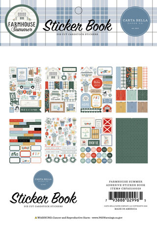 Carta Bella Farmhouse Summer Sticker Book (CBFAS150029) (OUTLET)