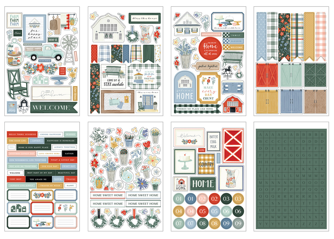 Carta Bella Farmhouse Summer Sticker Book (CBFAS150029) (OUTLET)