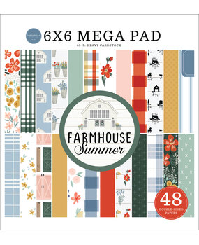 Carta Bella Farmhouse Summer 6x6 Inch Cardmakers Mega Pad (CBFAS150031) (OUTLET) Carta Bella Farmhouse Summer 6x6 Inch Cardmakers Mega Pad (CBFAS150031) (OUTLET)