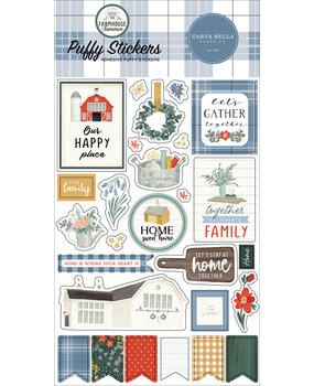 Carta Bella Farmhouse Summer Puffy Stickers (CBFAS150066) (OUTLET) Carta Bella Farmhouse Summer Puffy Stickers (CBFAS150066) (OUTLET)