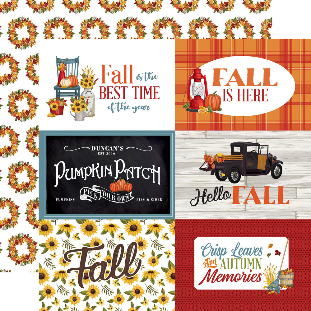 Carta Bella Fall Fun 12x12 Inch Collection Kit (CBFF326016) (OUTLET)