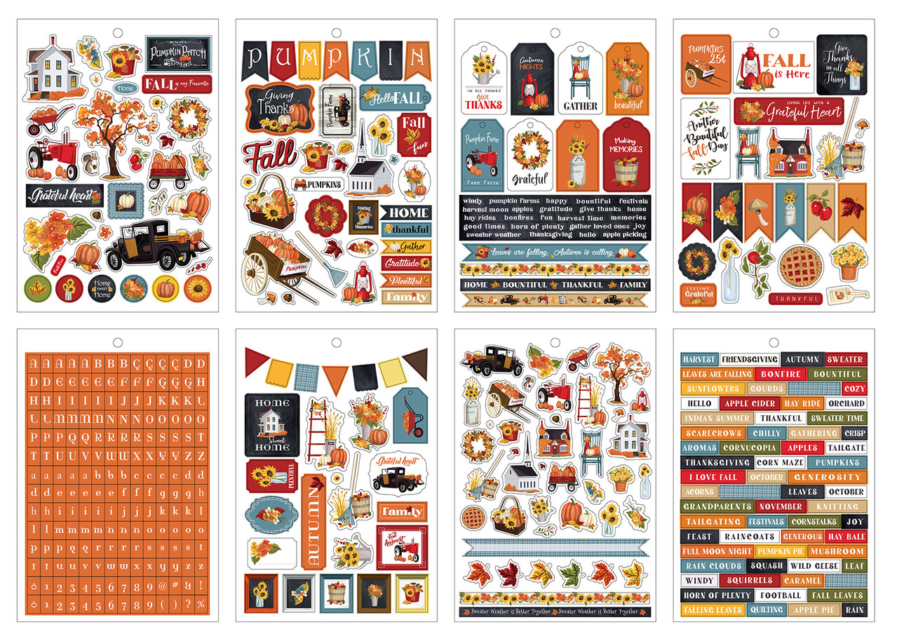 Carta Bella Fall Fun Sticker Book (CBFF326029) (OUTLET)