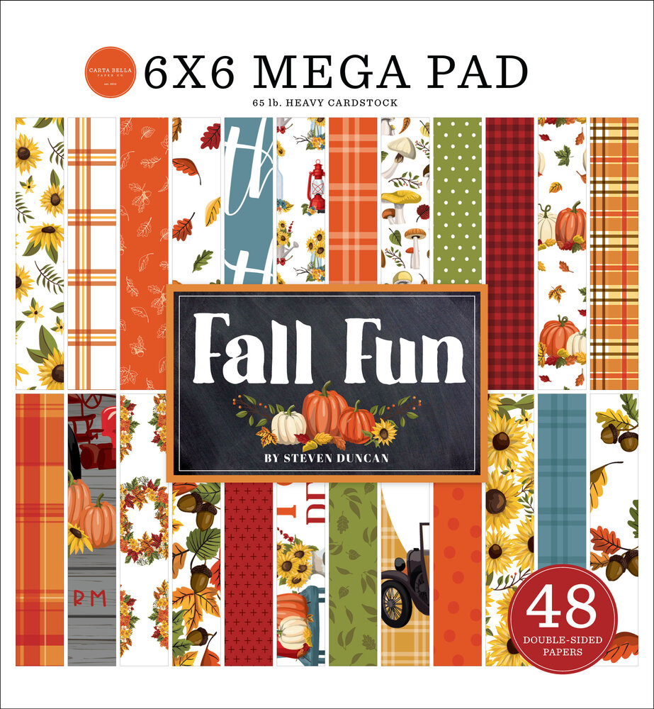 Carta Bella Fall Fun Cardmakers 6x6 Inch Mega Pad (CBFF326031) (OUTLET)