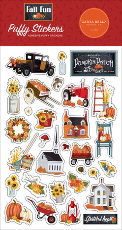 Carta Bella Fall Fun Puffy Stickers (CBFF326066) (OUTLET)