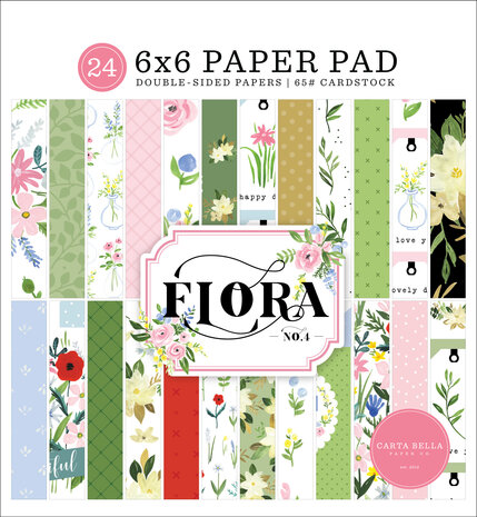 Carta Bella Flora No.4 6x6 Inch Paper Pad (CBFLN135023) (OUTLET)