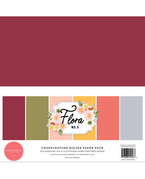 Carta Bella Flora No.5 12x12 Inch Coordinating Solids Paper Pack (CBFLON152015) (OUTLET) Carta Bella Flora No.5 12x12 Inch Coordinating Solids Paper Pack (CBFLON152015) (OUTLET)