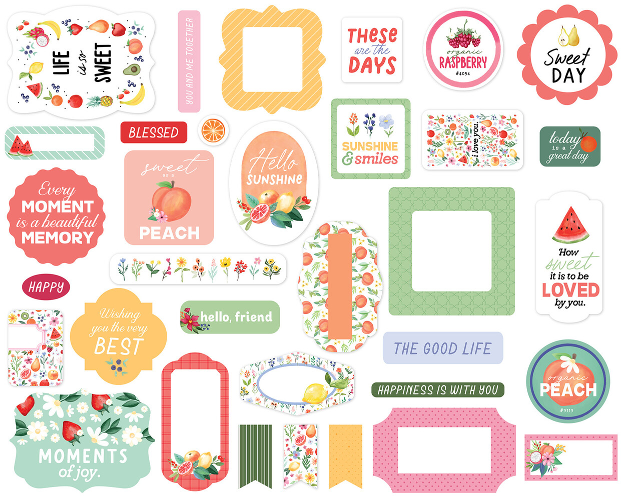 Carta Bella Fruit Stand Ephemera (CBFST379024) (OUTLET)