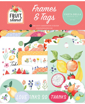 Carta Bella Fruit Stand Frames & Tags (CBFST379025) (OUTLET) Carta Bella Fruit Stand Frames & Tags (CBFST379025) (OUTLET)