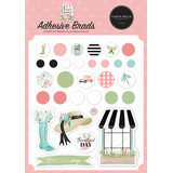 Carta Bella Flower Garden Adhesive Brads (CBGA130020) (OUTLET)
