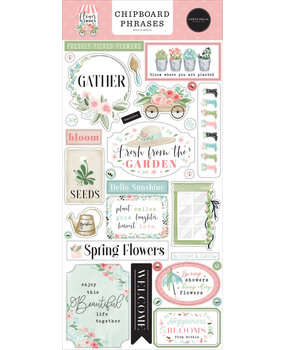 Carta Bella Flower Garden Chipboard Phrases (CBGA130022) (OUTLET) Carta Bella Flower Garden Chipboard Phrases (CBGA130022) (OUTLET)