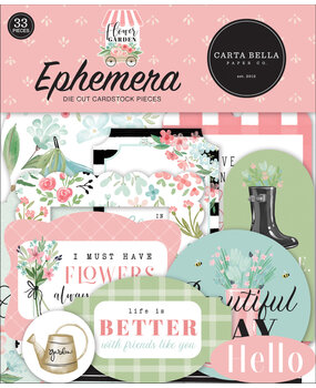 Carta Bella Flower Garden Ephemera (CBGA130024) (OUTLET) Carta Bella Flower Garden Ephemera (CBGA130024) (OUTLET)